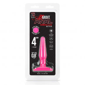 Анальная пробка Erotic Fantasy Butt Plug 4", розовая