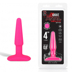 Анальная пробка Erotic Fantasy Butt Plug 4", розовая