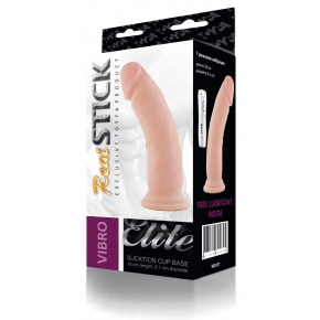 RealStick Vibro Elite — вибратор из «живого тела» на присоске, 21×4.1 см