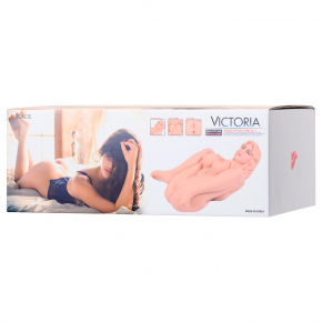Мастурбатор с вагиной и анусом без вибрации Kokos Victoria