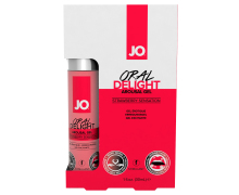 Лубрикант для оральных ласк System JO Oral Delight Strawberry Sensation, 30 мл