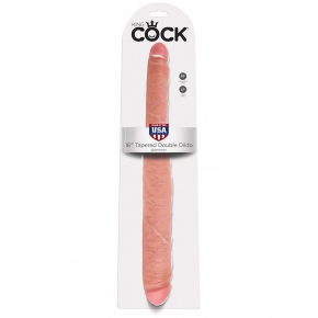 Телесный двусторонний дилдо 16" Tapered Double Dildo