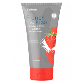 Съедобный лубрикант со вкусом клубники Joy Division Frenchkiss Strawberry, 75 мл