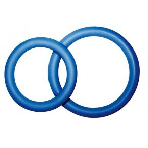 Комплект из двух синих эрекционных колец разного размера PROTENZduo