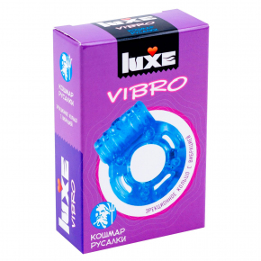 Презерватив + эрекционное виброкольцо Luxe Vibro «Кошмар Русалки»