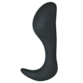 Black Velvets Medium — силиконовая анальная втулка с изогнутым стволом
