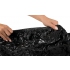 Черная виниловая простынь на резинке 220×220 см