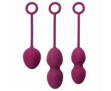 Nova Ball, фиолетовые — набор вагинальных шариков со смещенным центром тяжести