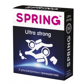 Презервативы с утолщенной стенкой Spring Ultra Strong, 3 шт.