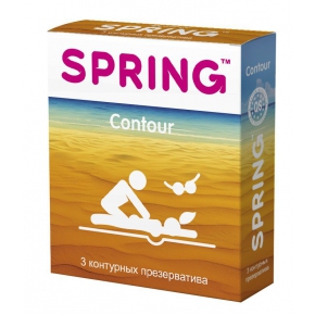 Презервативы анатомической формы Spring Contour, 3 шт.