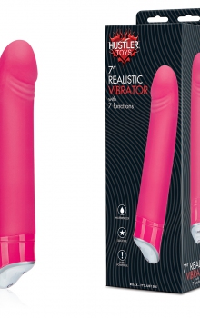 7" Realistic Vibrator With 7 Functions — силиконовый вибратор с реалистичной головкой