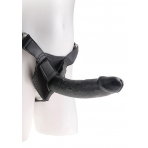 Страпон со съемной насадкой Pipedream Strap-On Harness with 9" Cock, черный