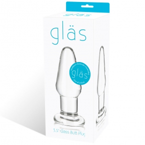 Стеклянная анальная пробка Glas 3.5" Glass Butt Plug