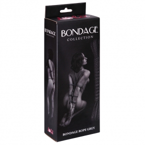 Bondage Collection, серая — веревка для связывания, 9 м