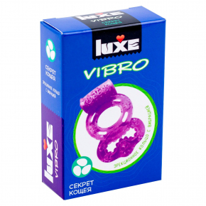 Презерватив + эрекционное виброкольцо Luxe Vibro «Секрет Кощея»