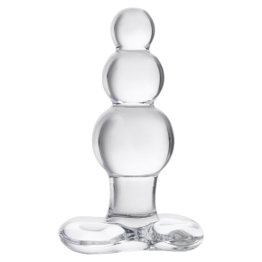 Анальная втулка-ёлочка из стекла Sexus Glass