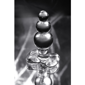 Анальная втулка-ёлочка из стекла Sexus Glass