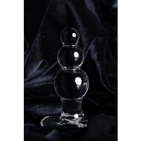 Анальная втулка-ёлочка из стекла Sexus Glass