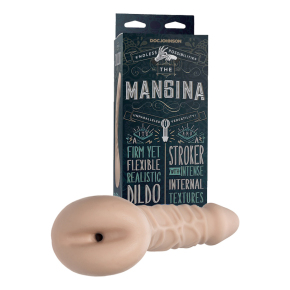 Мастурбатор с фаллоимитатором Doc Johnson The Mangina