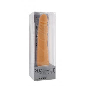 Вибратор-реалистик Purrfect Silicone Classic 7.1 inch, телесный