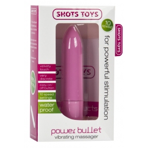 Удлинённая вибропуля Shots Toys Power Bullet, розовая