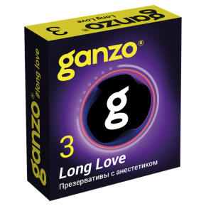 Презервативы Ganzo Long Love, 3 шт.