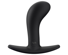 Fun Factory Bootie M, черная — силиконовая анальная пробка, 9.3×3.5 см
