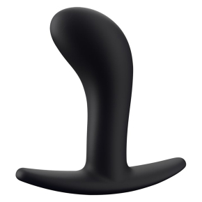 Fun Factory Bootie M, черная — силиконовая анальная пробка, 9.3×3.5 см