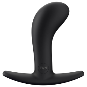 Fun Factory Bootie M, черная — силиконовая анальная пробка, 9.3×3.5 см
