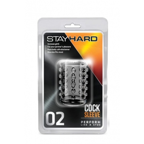 Насадка с шишечкам Stay Hard Cock Sleeve 02 Clear