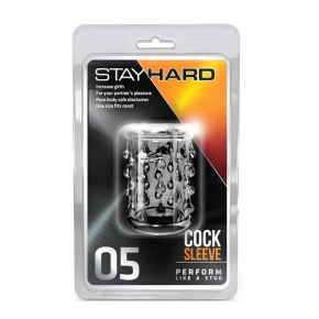 Насадка с капельками Stay Hard Cock Sleeve 05 Clear