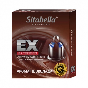 Стимулирующая насадка с усиками Sitabella condoms Шоколад