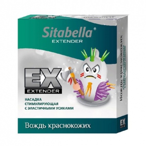 Стимулирующая насадка с усиками Sitabella condoms Вождь Краснокожих