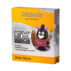 Стимулирующая насадка с усиками Sitabella condoms Воин Масаи
