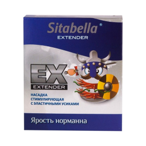 Стимулирующая насадка с усиками Sitabella condoms Ярость Норманна