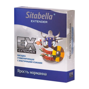 Стимулирующая насадка с усиками Sitabella condoms Ярость Норманна