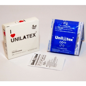 Тонкие презервативы Unilatex Ultra Thin, 3 шт.
