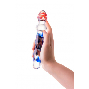 Стеклянный фаллоимитатор с шишечками Sexus Glass