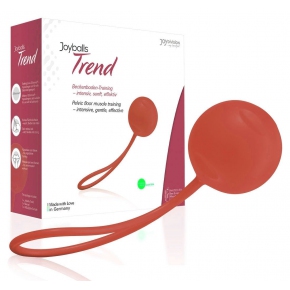Joyballs Trend Single, красный — вагинальный шарик из силикона, ⌀3.5 см