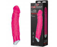 Вибратор Erotic Fantasy 7" Ultra Realistic Vibrator, розовый