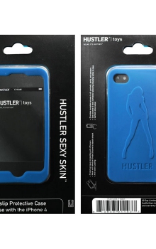 Синий силиконовый чехол HUSTLER для iPhone 4, 4S