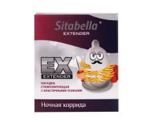 Стимулирующая насадка с усиками Sitabella Condoms Ночная Коррида