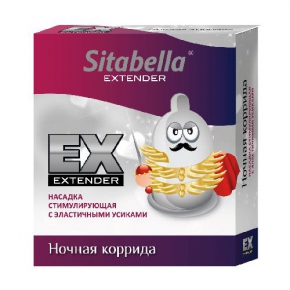 Стимулирующая насадка с усиками Sitabella condoms Ночная Коррида