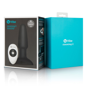 Вибровтулка с имитацией римминга b-Vibe Rimming Plug, черная