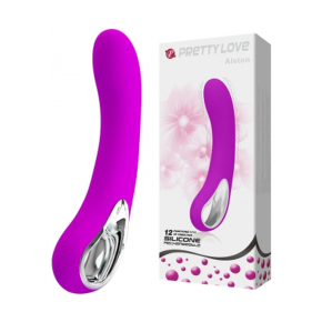 Гладкий вибратор с 12 видами вибрации Pretty Love Alston, фиолетовый