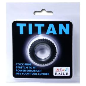 Эрекционное кольцо с крупными ребрышками Titan