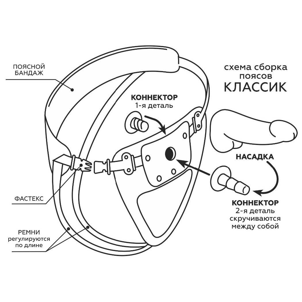 Фаллоимитатор Doc Johnson 20 см Dual Density Vac-U-Lock, телесный 1015-22-BX - Doc Johnson - Для страпонов со штырьком - Купить