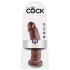 Реалистичный дилдо на присоске Pipedream King Cock 9" Cock, коричневый