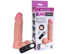 Фаллическая насадка Харнесс Unicock 8" с вибрацией