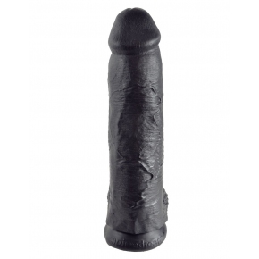 Фаллоимитатор-гигант на присоске Pipedream 12" Cock with Balls, чёрный